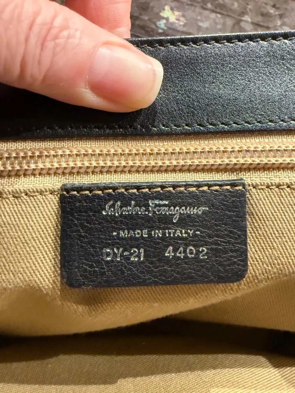 Salvatore Ferragamo Shoulder Bag with Gancini Clasp (Matching Wallet Included)